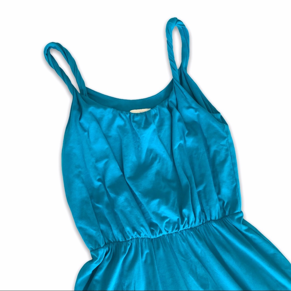 Ann Taylor Loft Sleeveless Blue Aqua Maxi Dress S